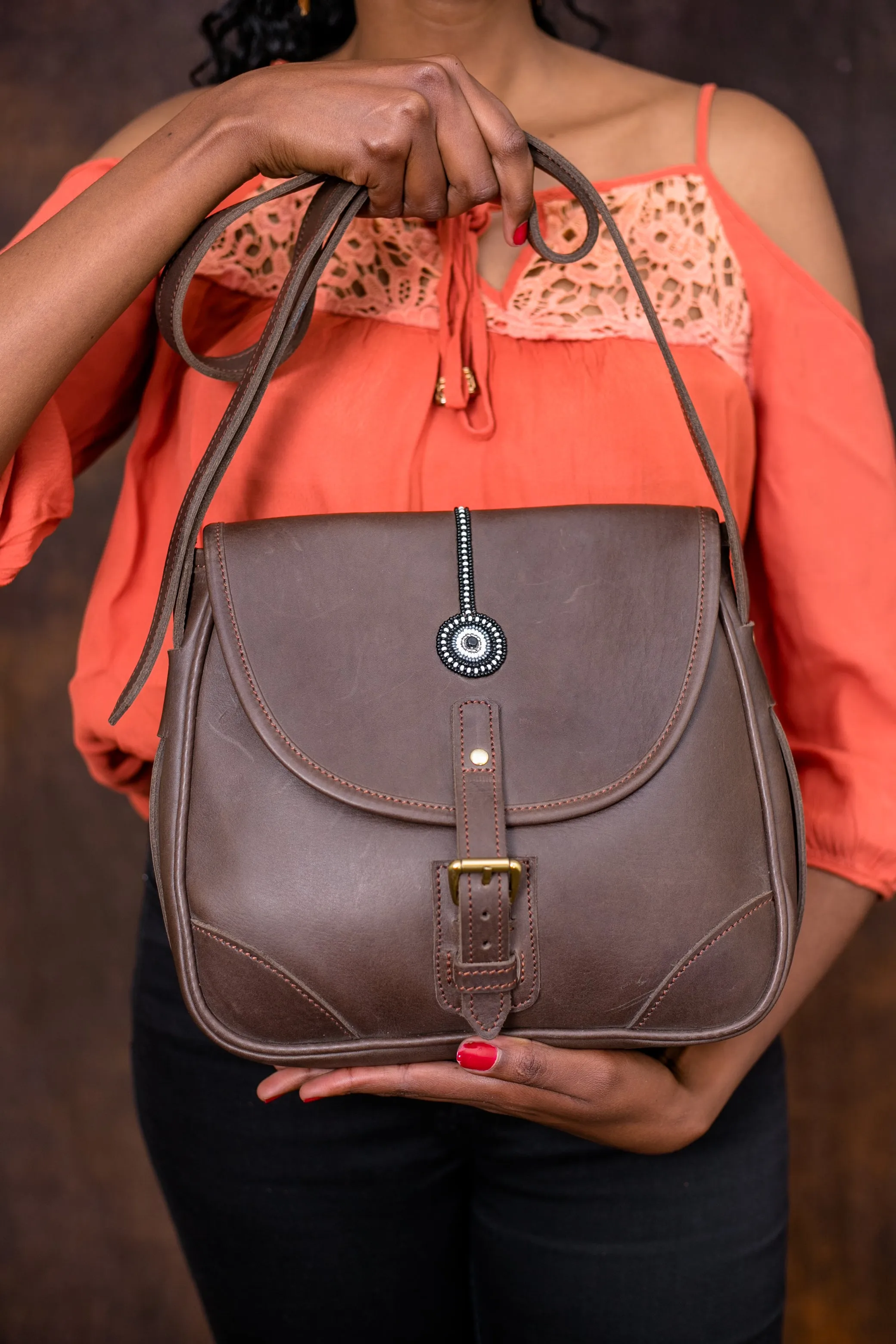 Women Leather Sling Bag