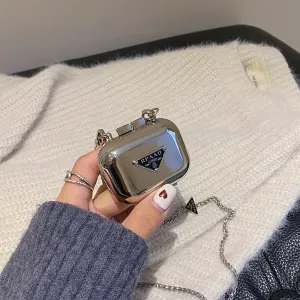 Women's Trendy Earphone Chain Metal Mini Shoulder Bags