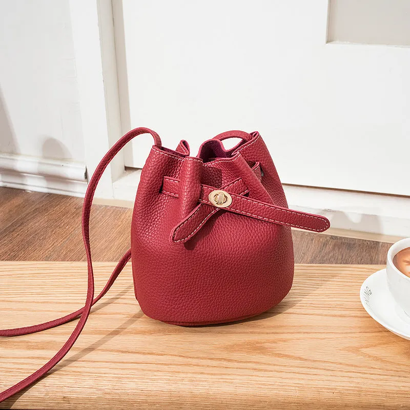 Women's Trendy Mini Fashion Lychee Pattern Shoulder Bags