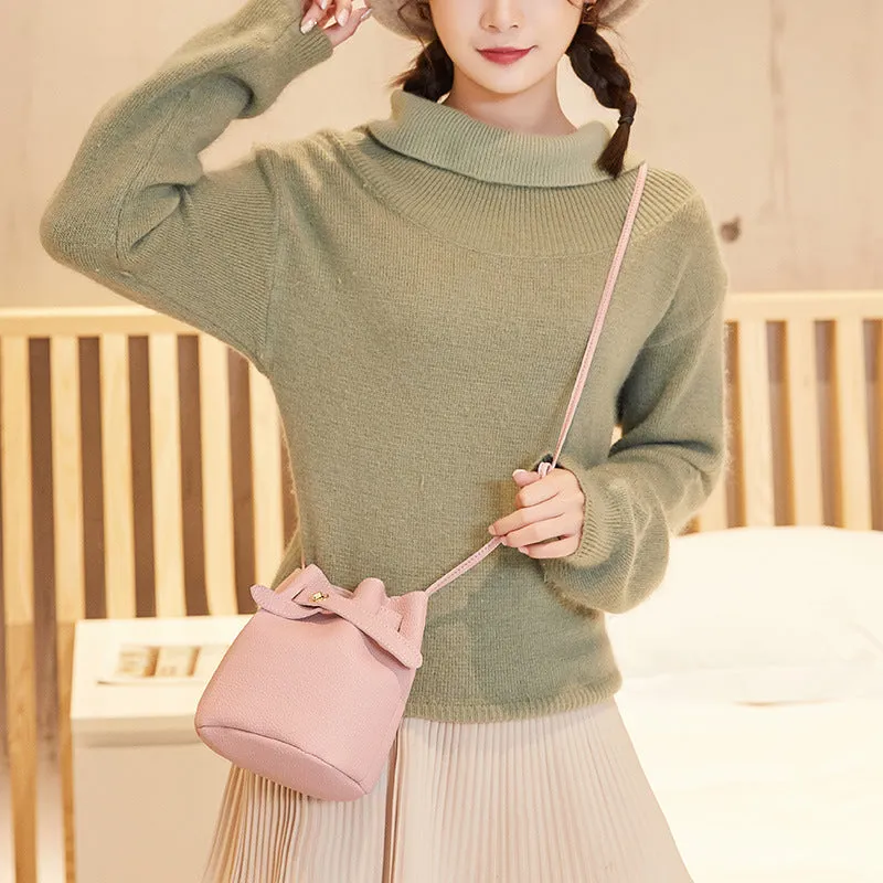 Women's Trendy Mini Fashion Lychee Pattern Shoulder Bags